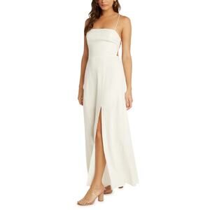 Willow Women's White Santorini Low Back Maxi Dress Size S
